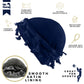 Mr. Durag Silky Spandex Crown Turban with Tassel L/XL, 1 Count Men's Halo Turban, Assorted Color
