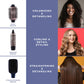 Hot & Hotter All-In-One Interchangeable Hair Dryer Brush, 1 Count Hair Styling Tool Set, Blue
