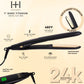 Hot & Hotter Digital Nano Titanium Flat Iron with Gold Plates 1in, 1 Count Hair Straightener, Black